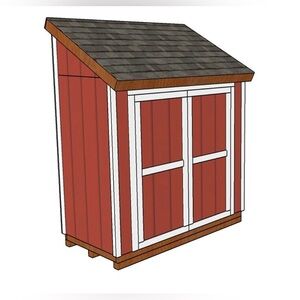 4x8 Lean to Shed Plans